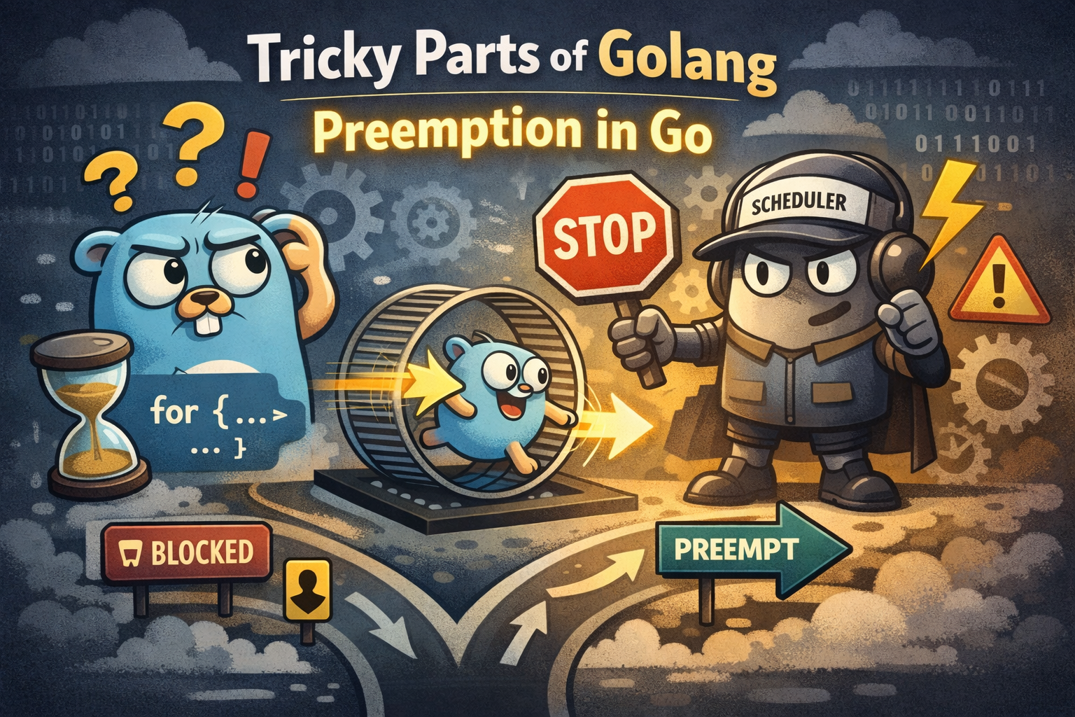 Tricky parts of Golang. Preemption in Go